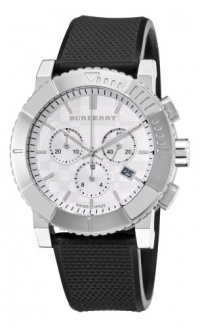 Burberry Men's BU2300 Trench Chronograph White Chronograph Dial Watch