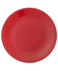 Make it bright. Handcrafted by Villeroy & Boch, the Colour Concepts plate combines a textured pattern below the surface and brilliant red hue to serve up effortless modern style. Make it bright. Handcrafted by Villeroy & Boch, the Colour Concepts plate combines a textured pattern below the surface and brilliant red hue to serve up effortless modern style.