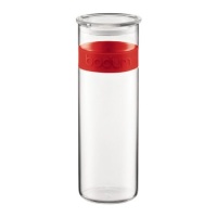 Bodum Presso 64-Ounce Glass Storage Jar, Red Bodum Presso 64-Ounce Glass Storage Jar, Red