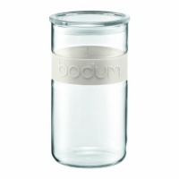 Bodum Presso 68-Ounce Glass Storage Jar, White Bodum Presso 68-Ounce Glass Storage Jar, White