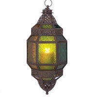 Gifts & Decor Moroccan Garden Hanging Lantern Candle Holder, Large Gifts & Decor Moroccan Garden Hanging Lantern Candle Holder, Large