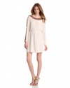 BCBGMAXAZRIA Women's Marcel Boatneck Long Sleeve Dress, Canvas, X-Small