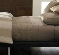 Hotel Collection Wide Stripe Bronze Queen Coverlet Hotel Collection Wide Stripe Bronze Queen Coverlet