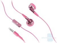 Motorola OEM 3.5mm Stereo Ear Bud Style Hands Free Headset - MOTOROKR EH25 (Tickle Me Pink)