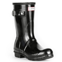 Hunter Women's Original Short Gloss Boot,Black,10 M US (8 UK) Hunter Women's Original Short Gloss Boot,Black,10 M US (8 UK)