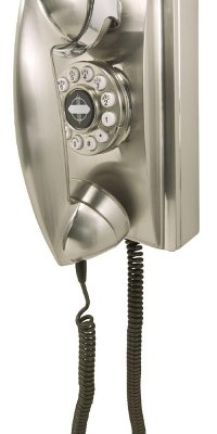 Crosley 302 Wall Phone CR55-BC (Brushed Chrome) Crosley 302 Wall Phone CR55-BC (Brushed Chrome)