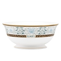Like palace grounds with meticulous landscaping, Palatial Garden is a study in detail. The accent plate is a work of art in itself showcasing a majestic pheasant. Luscious chocolate and turquoise hues banded in precious gold accent beautiful floral designs to create this regal pattern. Like palace grounds with meticulous landscaping, Palatial Garden is a study in detail. The accent plate is a work of art in itself showcasing a majestic pheasant. Luscious chocolate and turquoise hues banded in precious gold accent beautiful floral designs to create this regal pattern.