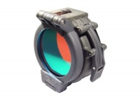 Flip Up Red Filter for SureFire Flashlights with 1.25 Diameter Bezels