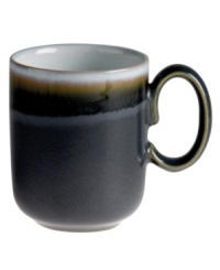 A rustic glaze and rounded base that's perfect for cupping ensure the Double Dip mug warms up decor and drinker alike. Oven- and microwave-safe stoneware makes it quick and easy to reheat hot cocoa, coffee or soup. A rustic glaze and rounded base that's perfect for cupping ensure the Double Dip mug warms up decor and drinker alike. Oven- and microwave-safe stoneware makes it quick and easy to reheat hot cocoa, coffee or soup.