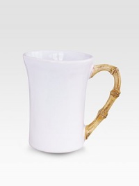 An elegant, extremely versatile mug in lasting ceramic stoneware with handpainted bamboo detail. From the Classic Bamboo Collection12-oz. capacity5H X 3½ diam.Ceramic stonewareDishwasher safeImported An elegant, extremely versatile mug in lasting ceramic stoneware with handpainted bamboo detail. From the Classic Bamboo Collection12-oz. capacity5H X 3½ diam.Ceramic stonewareDishwasher safeImported
