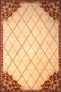 Area Rug 3x5 Rectangle European Burgundy Color - Momeni Maison Rug from RugPal