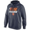 NCAA Nike Syracuse Orange KO Lacrosse Practice Performance Hoodie - Navy Blue (Medium)