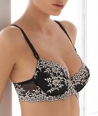 Wacoal Womens Embrace Lace Fashion Wire, Cocoa/Coral, 34C Wacoal Womens Embrace Lace Fashion Wire, Cocoa/Coral, 34C