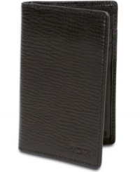 This Tumi leather wallet offers a simple yet sleek look.