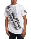 Southpole Men's Flock Metallic Screen Print Tee