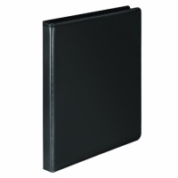 Wilson Jones Premium Single-Touch Locking Round Ring View Binder, 0.5 Inch Capacity, Black (W87912PP) Wilson Jones Premium Single-Touch Locking Round Ring View Binder, 0.5 Inch Capacity, Black (W87912PP)