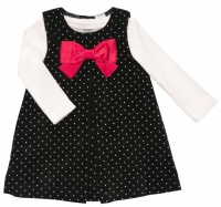 Carter's Infant Girls 2pc Holiday Layette Polka Dot Velvet Dress Set Black Carter's Infant Girls 2pc Holiday Layette Polka Dot Velvet Dress Set Black
