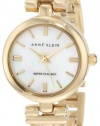 Anne Klein Women's AK/1170MPGB Gold-Tone Criss Cross Bangle Watch