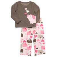 Carter's Toddler 2 Piece Fleece PJ Set - Pink Pig-2T Carter's Toddler 2 Piece Fleece PJ Set - Pink Pig-2T