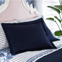 Lauren by Ralph Lauren, Palm Harbor Navy Blue Quilted EURO Sham Lauren by Ralph Lauren, Palm Harbor Navy Blue Quilted EURO Sham