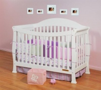 AFG Athena Allie 3-in-1 Crib in White AFG Athena Allie 3-in-1 Crib in White