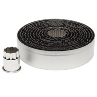 Ateco 5407 12-Piece Stainless Steel Round Cutter Set, Fluted Ateco 5407 12-Piece Stainless Steel Round Cutter Set, Fluted