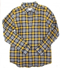 Burberry Boys Check Print Button Long Sleeve Shirt, Mustard (10Y) Burberry Boys Check Print Button Long Sleeve Shirt, Mustard (10Y)