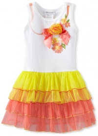 Bonnie Jean Girls 2-6X Ribbon Screen Print Tutu Dress Bonnie Jean Girls 2-6X Ribbon Screen Print Tutu Dress