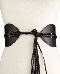 American Rag Hippie Tie Belt Womens Black American Rag Hippie Tie Belt Womens Black