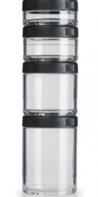 BlenderBottle 4-Pack Gostak Starter Jar, Black