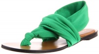 ALL BLACK Women's Solid Bandannas Thong Sandal ALL BLACK Women's Solid Bandannas Thong Sandal