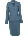 Calvin Klein Skirt Suit Blue Steel 10