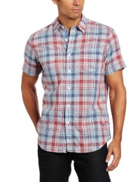 Nautica Men's Short Sleeve Multi Madras Plaid Woven Nautica Men's Short Sleeve Multi Madras Plaid Woven