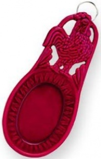Old Dutch 2-Tone Rooster Spoon Rest, 3-3/4 by 8-Inch, Red Old Dutch 2-Tone Rooster Spoon Rest, 3-3/4 by 8-Inch, Red