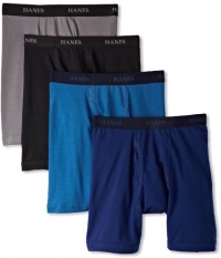 Hanes Men's Classics 4 Pack Stretch Long Leg Boxer Brief Hanes Men's Classics 4 Pack Stretch Long Leg Boxer Brief