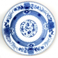 Mottahedeh Imperial Blue Dinner Plate 10.5 In Mottahedeh Imperial Blue Dinner Plate 10.5 In