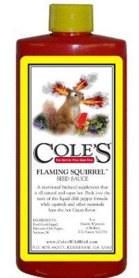 Cole's Wild Bird Products FS08 Flaming Squirrel Seed Sauce, 8-Ounce