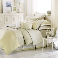 Charisma Marquette King Bedskirt Green / Cream Charisma Marquette King Bedskirt Green / Cream