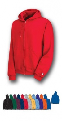 Champion Double Dry Eco Fleece Full Zip Hood S800-V-S-Gray Oxford Heather Champion Double Dry Eco Fleece Full Zip Hood S800-V-S-Gray Oxford Heather