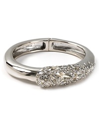 Shape meets sparkle with this crystal-encrusted bracelet from Alexis Bittar. Touting a liquid look, it ensures you always have something striking up your sleeve. Shape meets sparkle with this crystal-encrusted bracelet from Alexis Bittar. Touting a liquid look, it ensures you always have something striking up your sleeve.