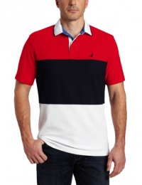 Nautica Men's Short Sleeve Striped Polo Nautica Men's Short Sleeve Striped Polo