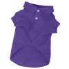 Zack & Zoey Cotton Polo Dog Shirt, X-Small, 8-Inch, Ultra Violet