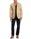 Haggar Men's Life Khaki 2 Button Oxford Coat