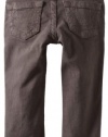 True Religion Girls 2-6X Casey Overdye Pant, Charcoal, 4