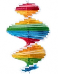 New Rainbow Wind Spinner Helix Garden Patio Decoration New Rainbow Wind Spinner Helix Garden Patio Decoration