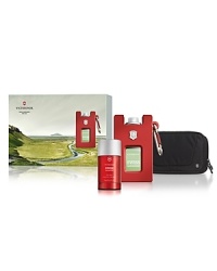 Developed with natural essences originally found in Switzerland, Victorinox Swiss Unlimited Fragrances have a taste of true authenticity. Savor the unique and aromatic scent of Genepi liquor and Absinthe with the invigorating freshness of the Swiss Alps Silver Fir. This set includes: Eau de Toilette 2.5 oz. / 75ml, Deodorant Stick 2.5 oz. / 75g and a Victorinox Travel Bag. Travel Bag is easy-to-clean, with a water-resistant lining that makes it ideal for carrying liquids and gels while traveling. Developed with natural essences originally found in Switzerland, Victorinox Swiss Unlimited Fragrances have a taste of true authenticity. Savor the unique and aromatic scent of Genepi liquor and Absinthe with the invigorating freshness of the Swiss Alps Silver Fir. This set includes: Eau de Toilette 2.5 oz. / 75ml, Deodorant Stick 2.5 oz. / 75g and a Victorinox Travel Bag. Travel Bag is easy-to-clean, with a water-resistant lining that makes it ideal for carrying liquids and gels while traveling.