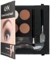 NYX Cosmetics Eyebrow Kit With Stencil  Set, Brunettes  0.7 Oz