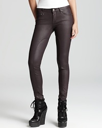 Modernize your denim rotation with these Burberry Brit jeans, toughened by a coated finish for downtown edge. Accentuate the skinny silhouette with sculptural boots and rock n' roll to the top of the fashion set. Modernize your denim rotation with these Burberry Brit jeans, toughened by a coated finish for downtown edge. Accentuate the skinny silhouette with sculptural boots and rock n' roll to the top of the fashion set.