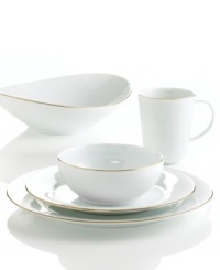 Forever elegant, this Charter Club Grand Buffet platter features gold-banded porcelain in a simple rectangular shape for a look of sheer timelessness. Forever elegant, this Charter Club Grand Buffet platter features gold-banded porcelain in a simple rectangular shape for a look of sheer timelessness.