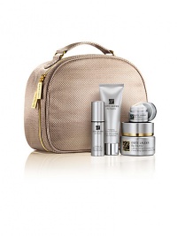 Astonishing achievement in visible age correction. 4 ultra luxurious formulas for a look that is strikingly younger and more lifted. Enviably radiant. Incredibly beautiful. All in a deluxe travel case. Limited-time set includes: Nutriv Ultimate Lift Age-Correcting Creme, 1.7 oz.; Ultimate Lift Age-Correcting Serum, 0.5 oz.; Ultimate Lift Age-Correcting Eye Creme, 0.24 oz. and Intensive Hydrating Creme Cleanser, 1.7 oz. Made in UK. 